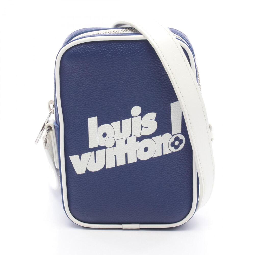 Louis Vuitton Danube PPM Everyday LV Shoulder Bag Handbag Leather Men's Navy/...
